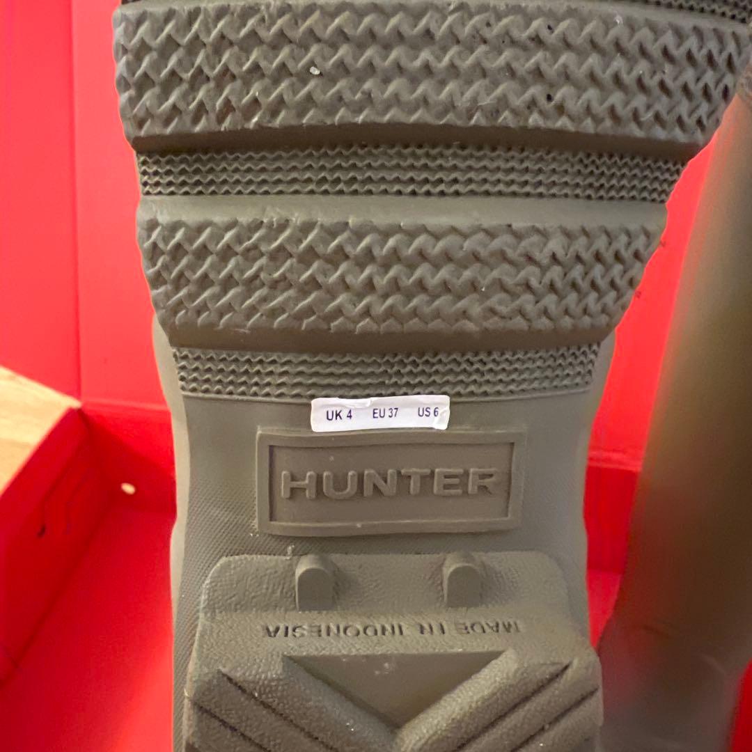 HUNTER オリーブ　長靴 US6 24cm