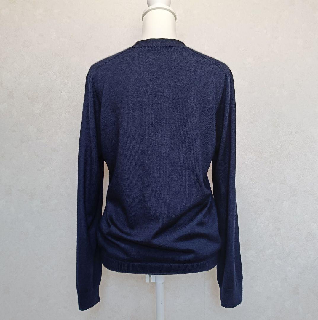Drawer ドゥロワー カシミヤ シルク カーディガン ネイビー 40 上質