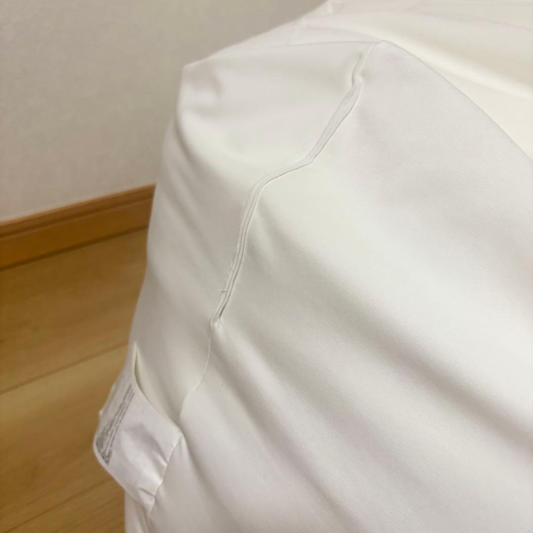 美品　ビーズクッション　ネイビー