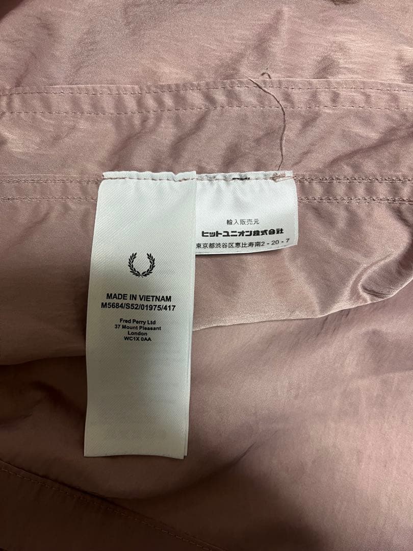 FRED PERRY ピンク ジャンパー 美品　L