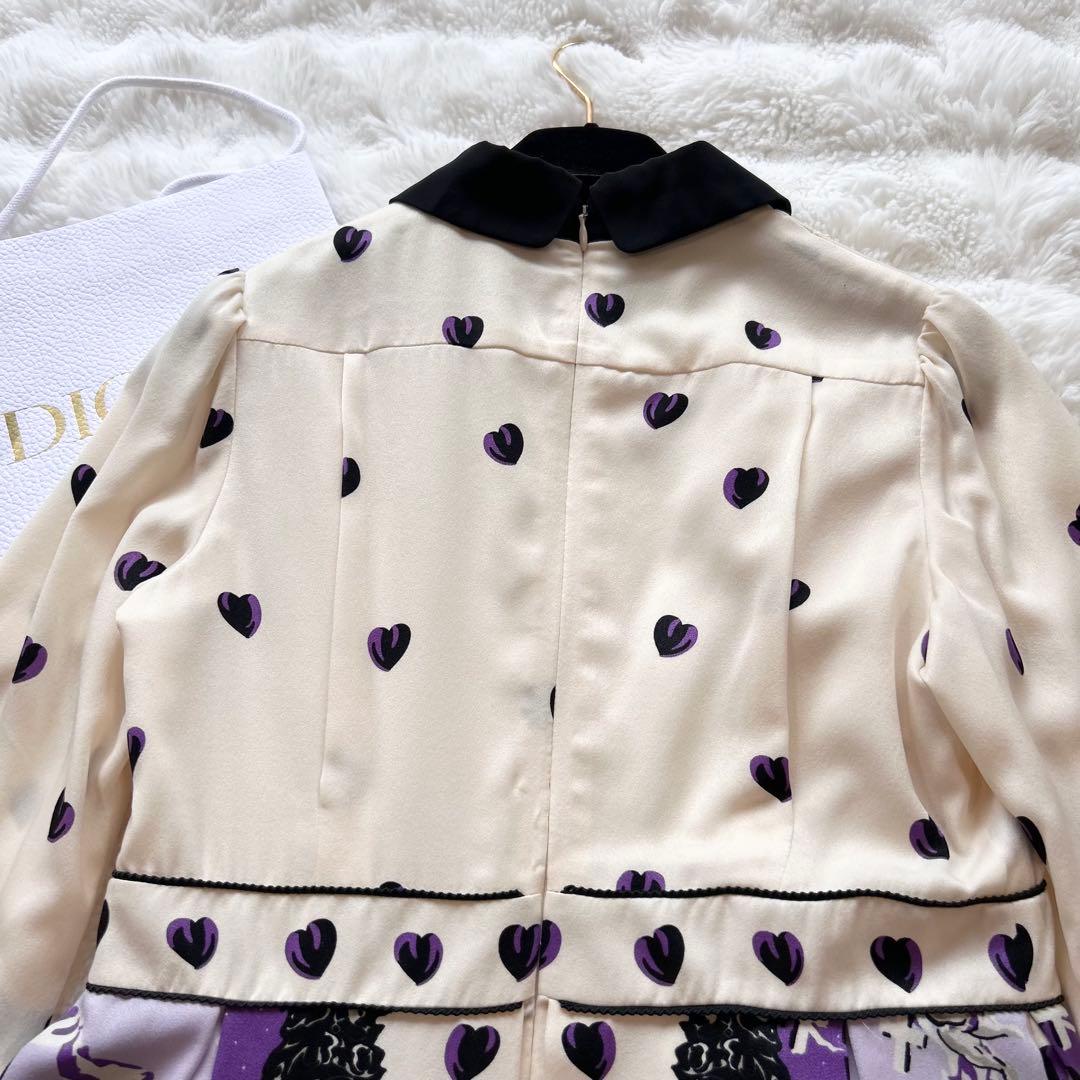 【美品】DOLLY GIRL ANNA SUI ボリュームフレアワンピース 襟