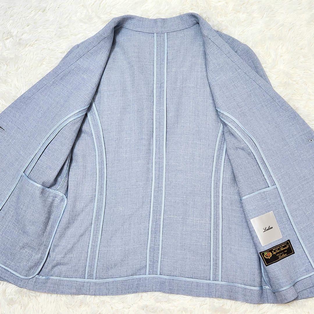 Leilian × Loro Piana リネン シルク テーラードジャケット