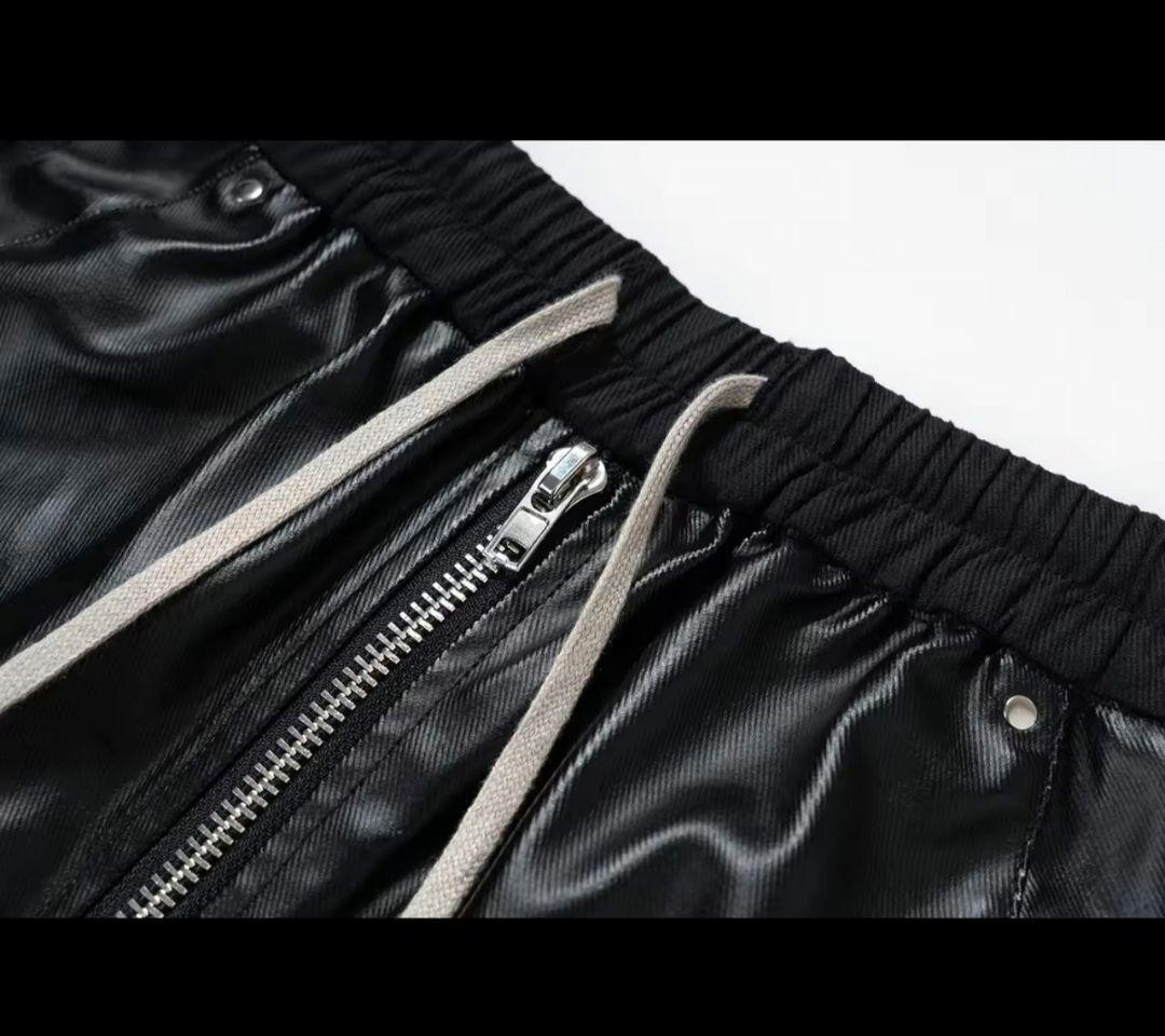 ら*ぶ様 rickowens似 opium coating cargo pant