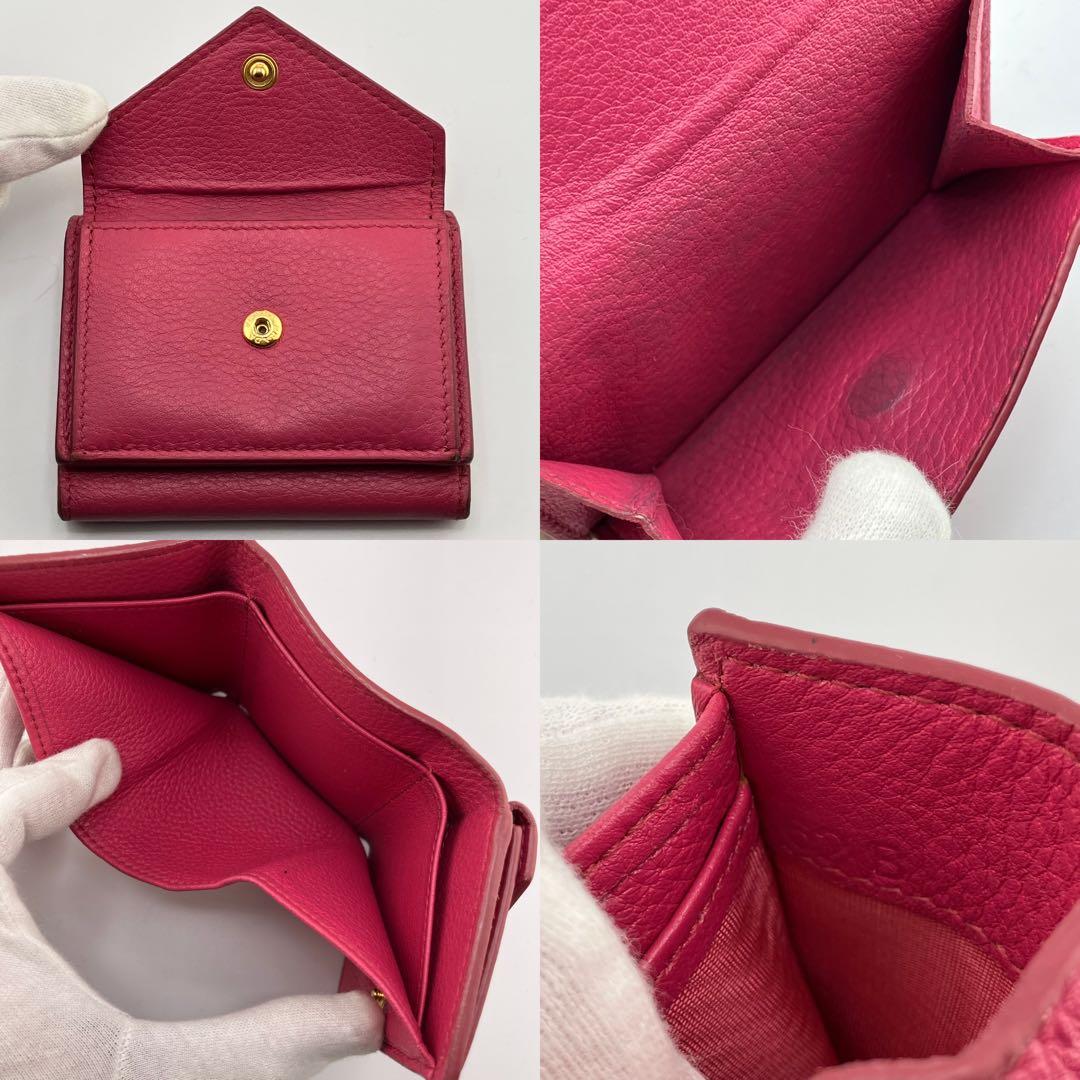 希少✨美品✨プラダ ミニ財布 ペーパーミニ レター ヴィッテロダイ ピンク系