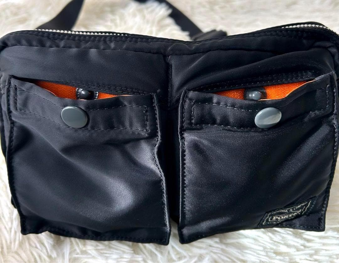 未使用級　極美品　PORTER TANKER ウエストバッグ　ボディバッグ　黒