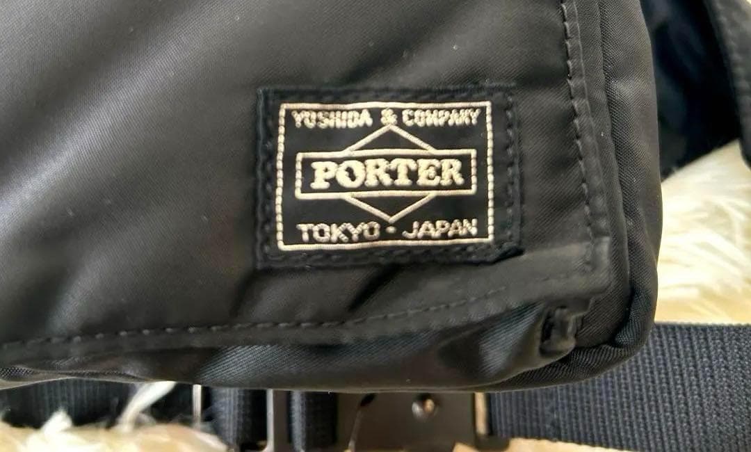 未使用級　極美品　PORTER TANKER ウエストバッグ　ボディバッグ　黒