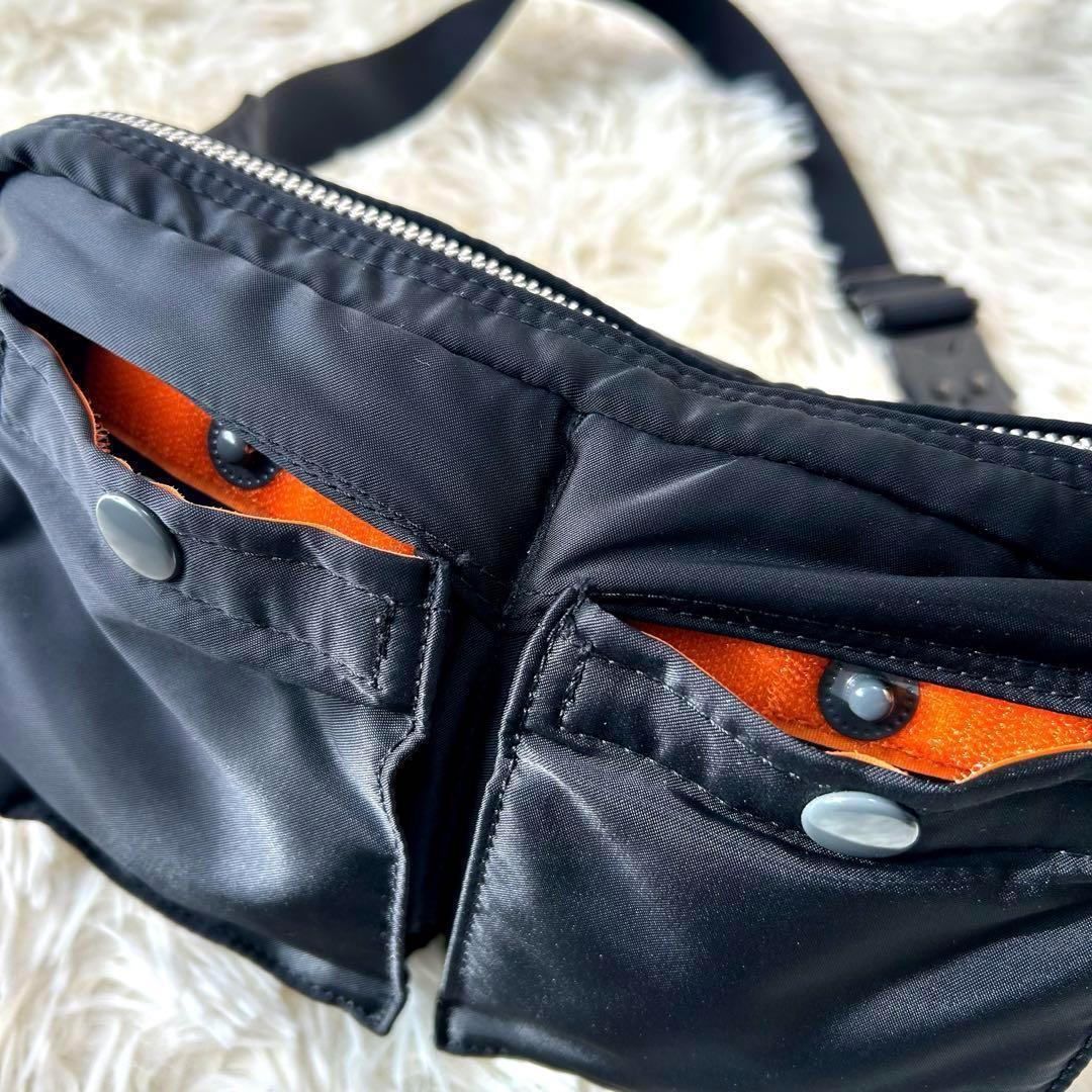 未使用級　極美品　PORTER TANKER ウエストバッグ　ボディバッグ　黒