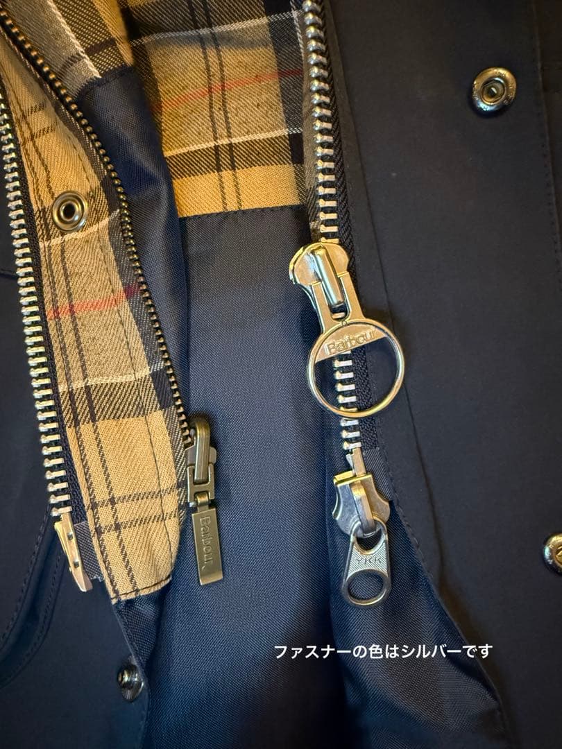 美品 Barbour BEDALE SL 2レイヤー ネイビー サイズ40