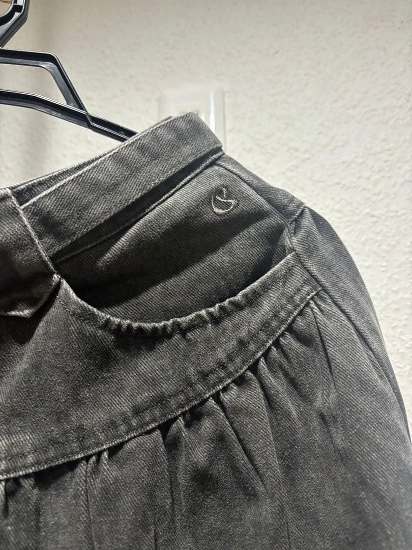 Coyseio puffy cotton skirt チャコール size１