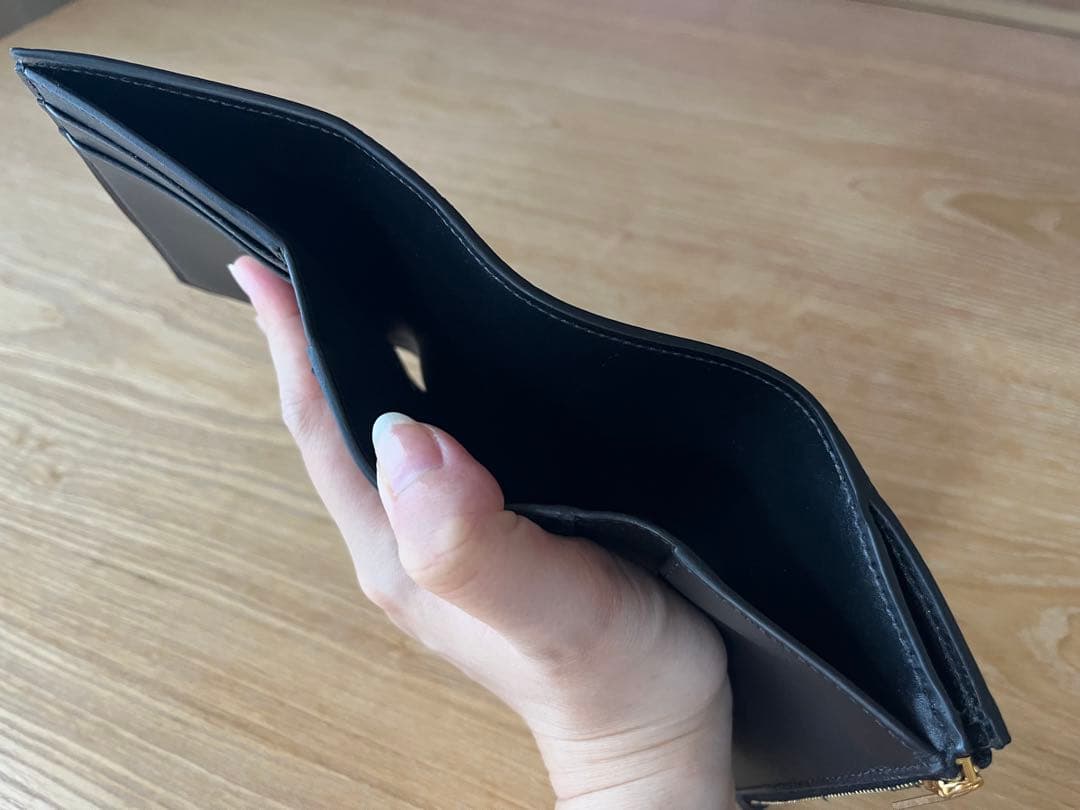 【極美品】セリーヌ　ファインストラップウォレット　ブラック