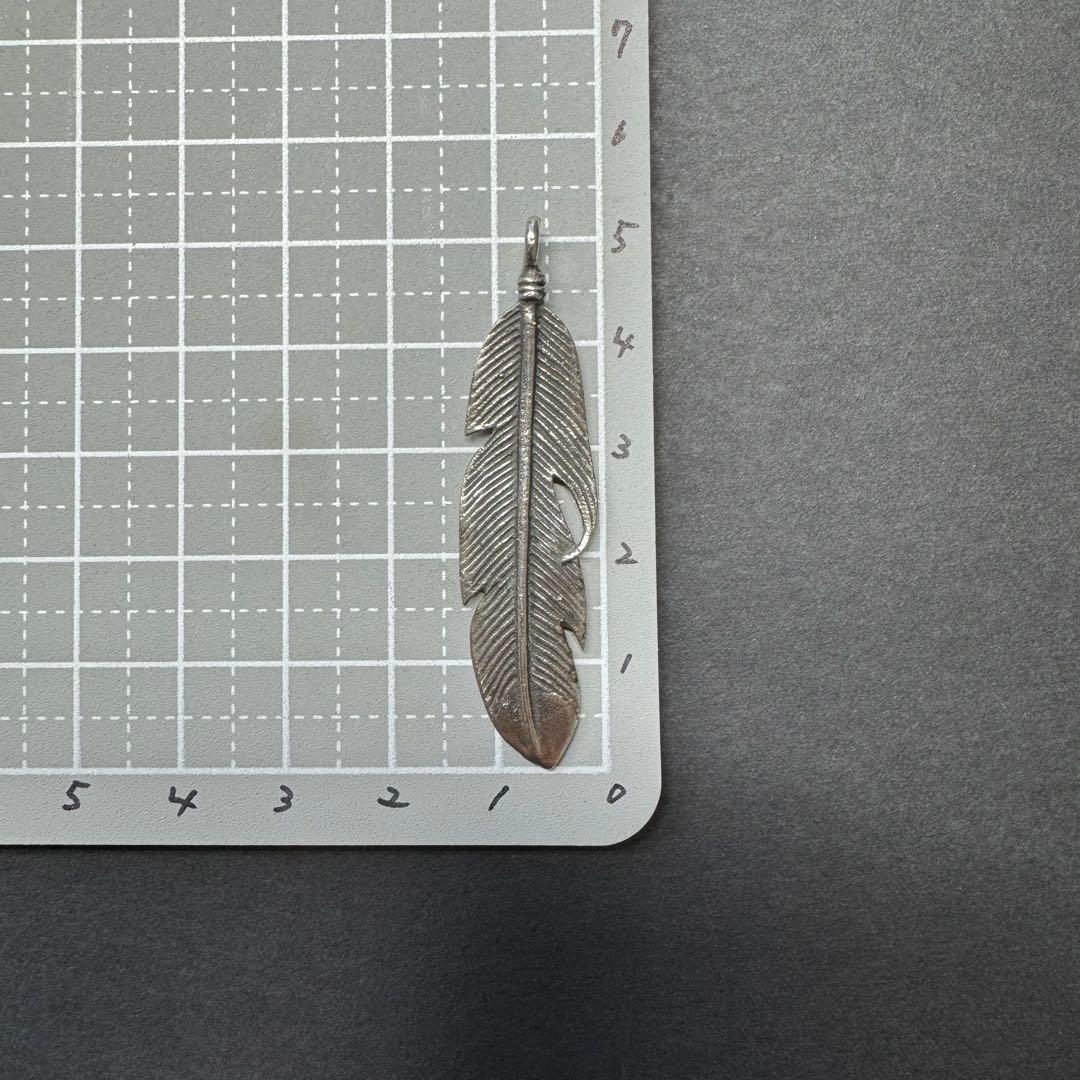 【sterling silver925】フェザー ペンダントトップ