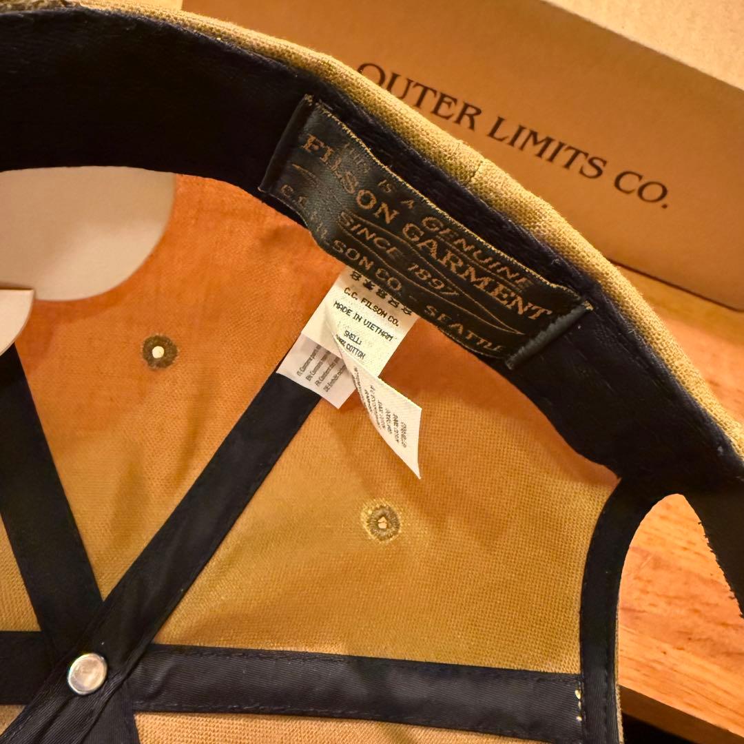 FILSON オイルティン ロープロファイル ロガーキャップ タン ティンクロス