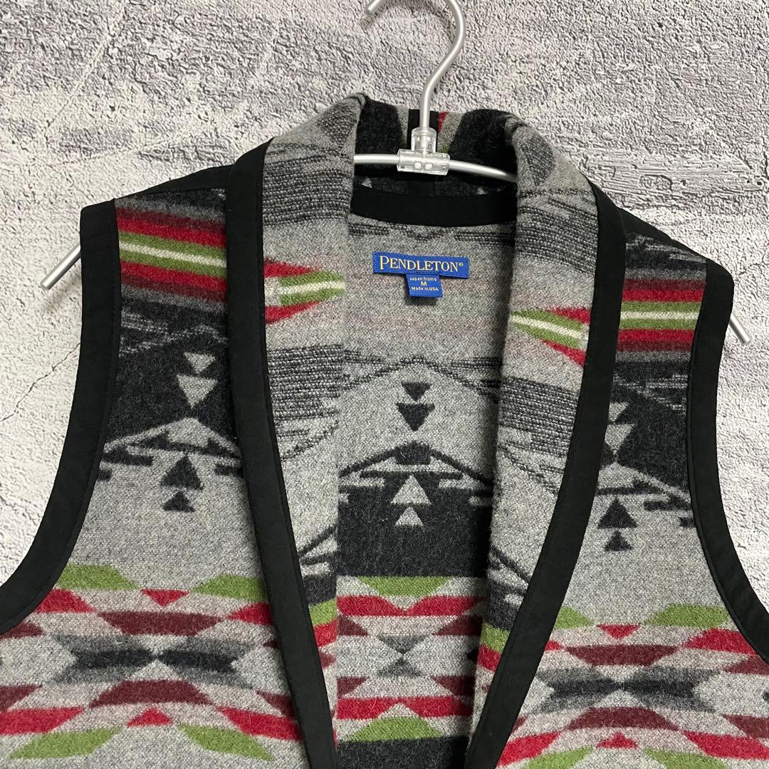 PENDLETON ペンドルトン 羊毛ウールベスト ネイティブ柄 USA製 美品