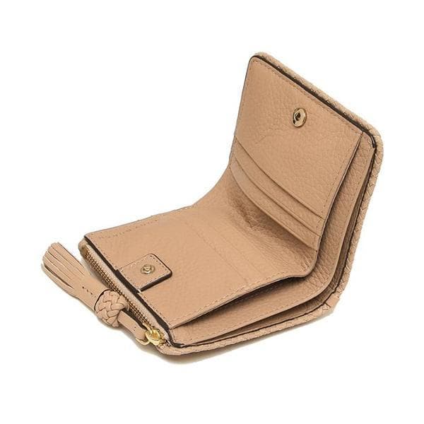 c*!様 Tory Burch ベージュ 二つ折り財布