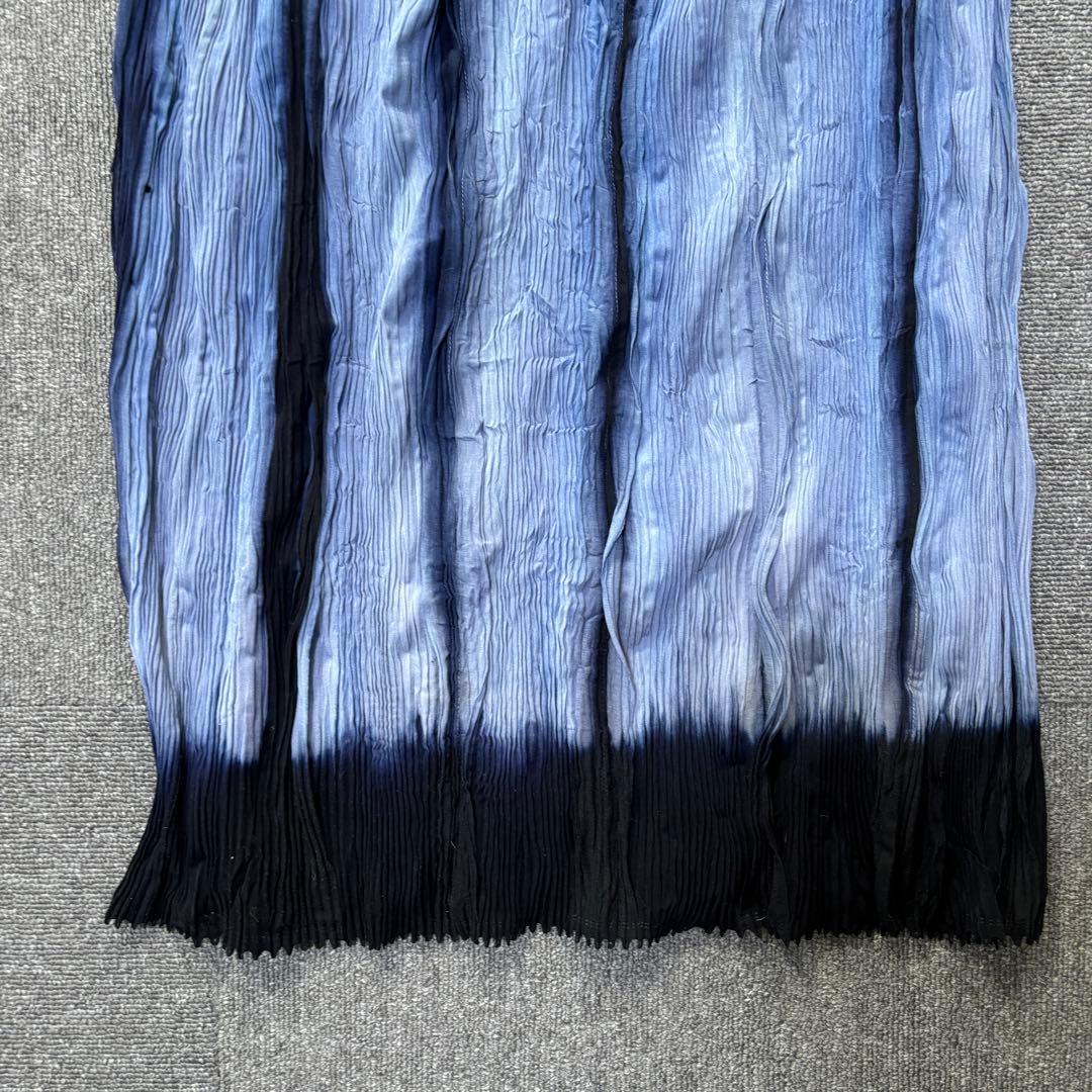 ISSEY MIYAKE FETE グラデーション プリーツスカート ブルー