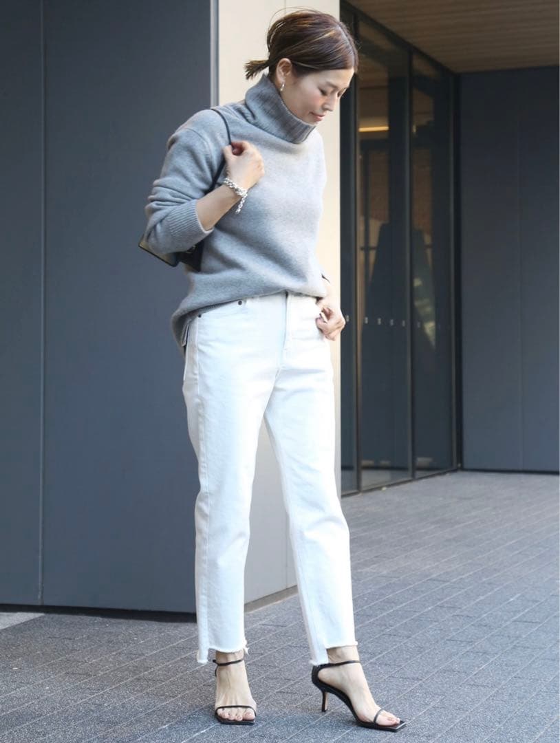 Deuxieme Classe cut off 白デニム