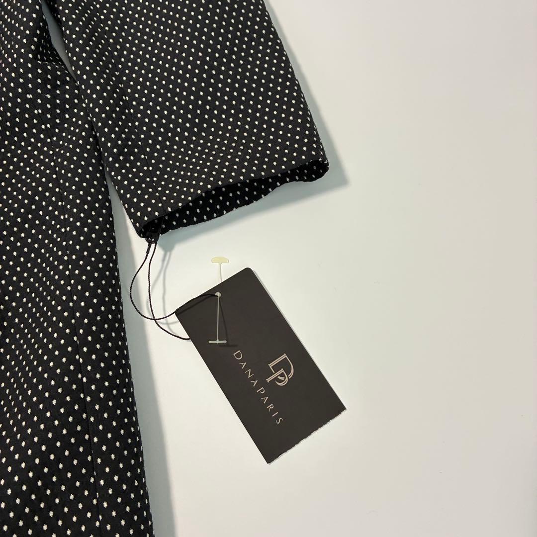 【新品】DANA PARIS ロングコート ドット 日本製 スプリングコート