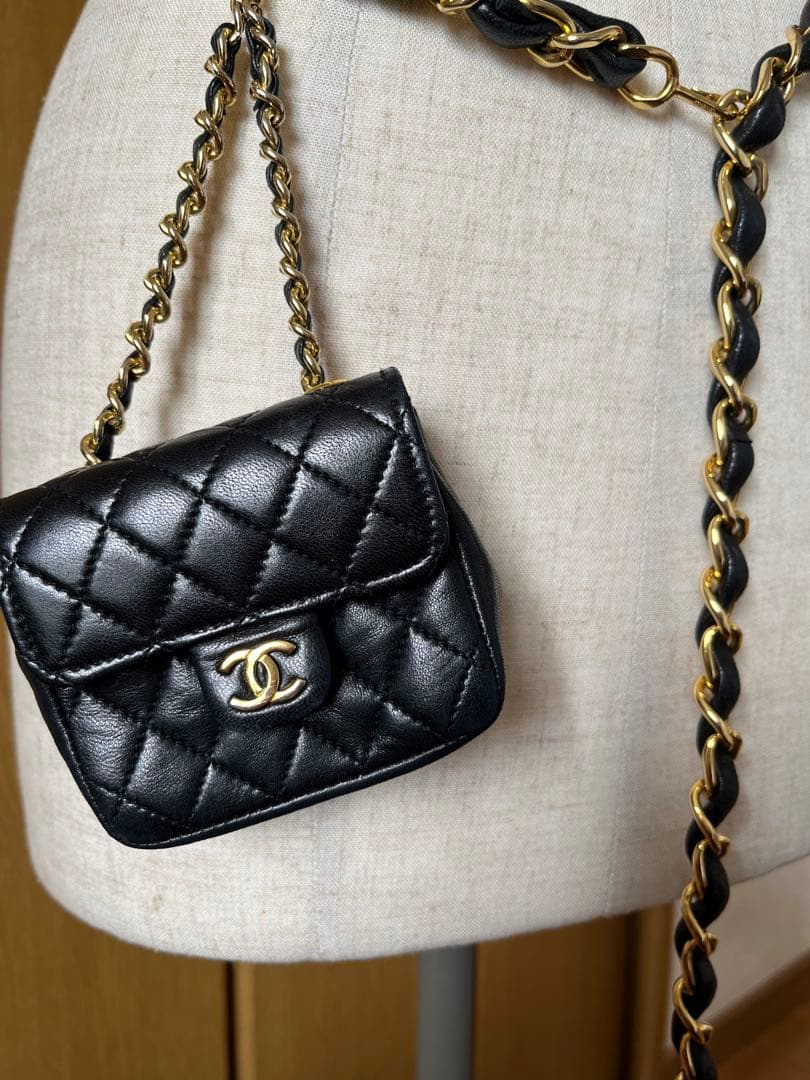 CHANEL メタル チェーンベルト ウエストバッグ ポーチ