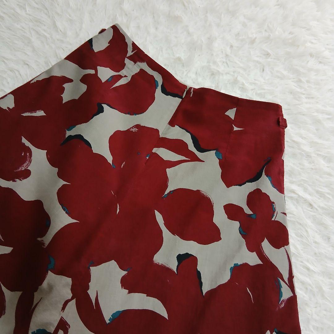 【Pal'las Palace】近年モデル　コットン　花柄フレア　ロングスカート