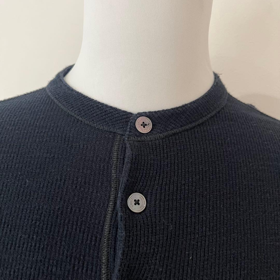 LOUIS VUITTON ニット Tシャツ ワンポイントロゴ ネイビー