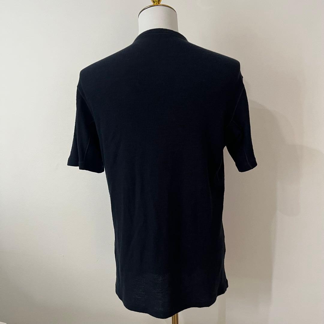 LOUIS VUITTON ニット Tシャツ ワンポイントロゴ ネイビー