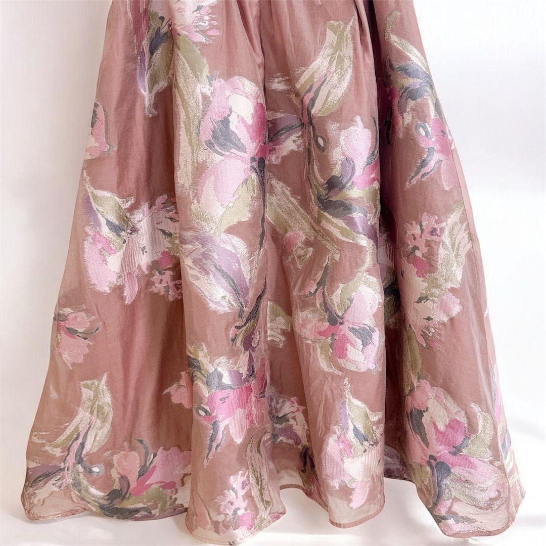 極美品✨2024年CELFORD♡ペイントフラワージャガードスカート 36 花柄