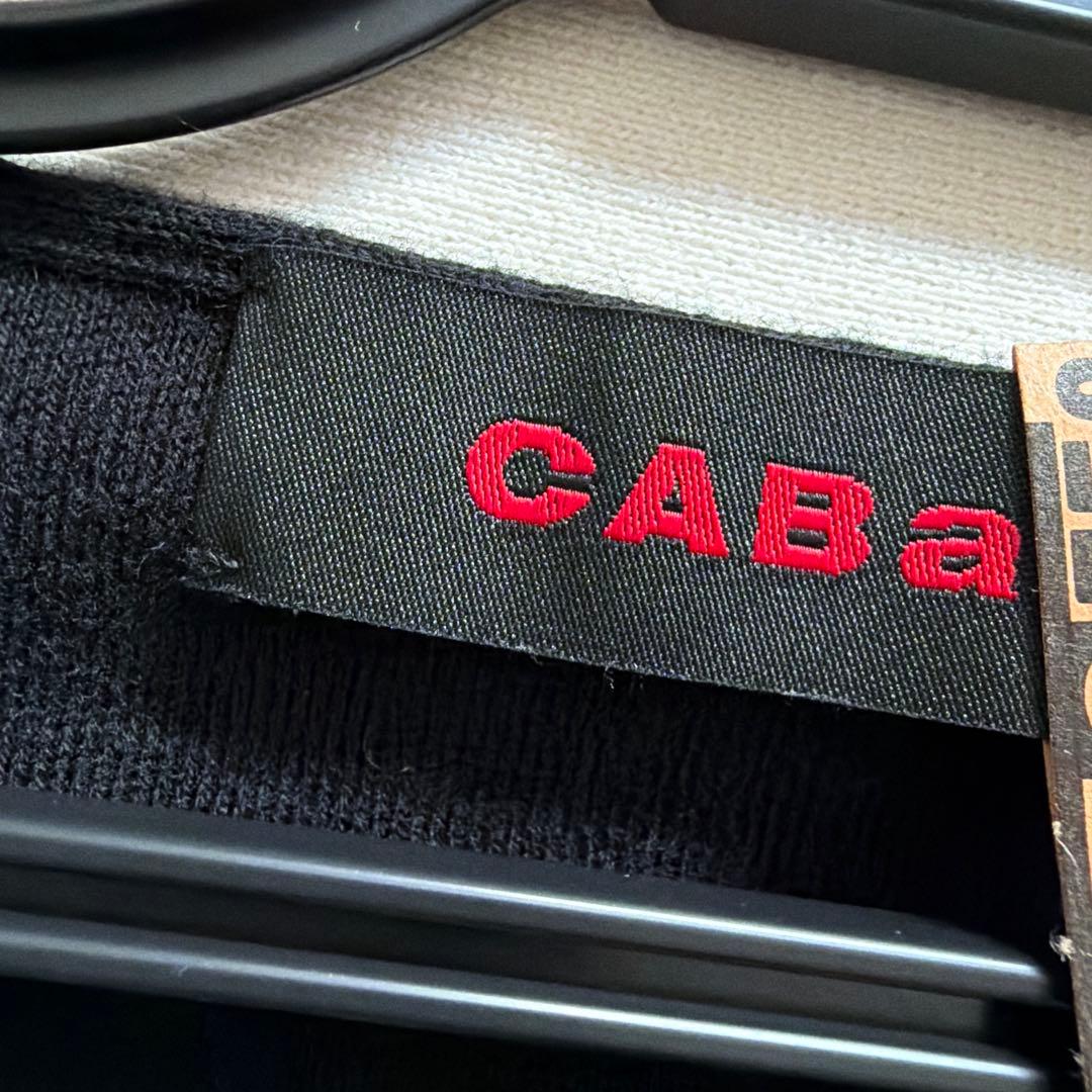 CABaN キャバん　カシミヤ混バイカラーVネック カーディガン