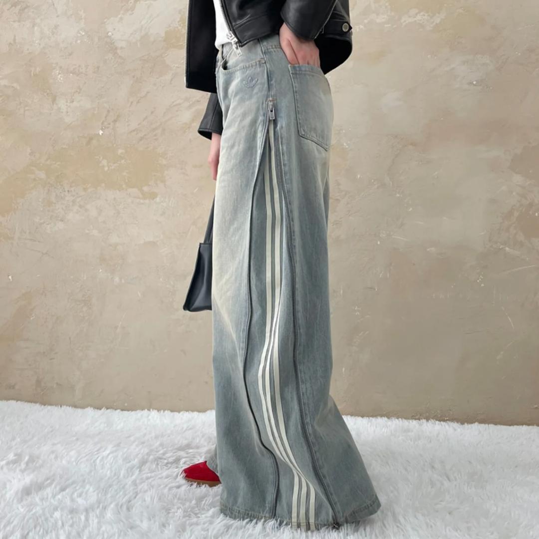 【adidas】デニムパンツ　JX9210 denim zip pant 28