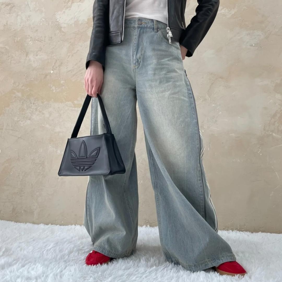 【adidas】デニムパンツ　JX9210 denim zip pant 28