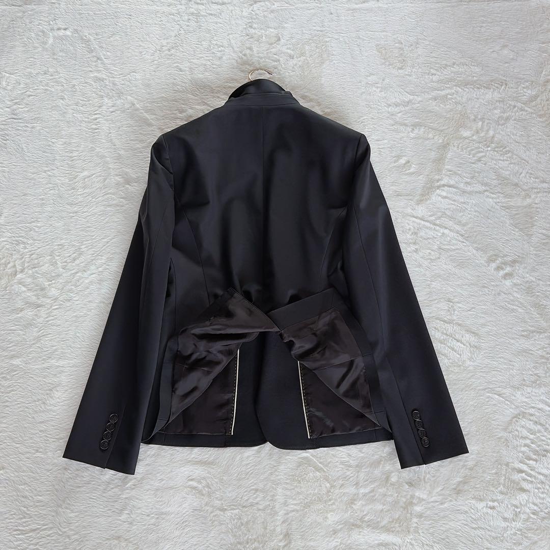 新品タグ付き✨希少大きなサイズ42XL【iCB】テーラードジャケット 黒 ウール