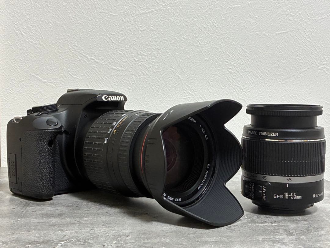 ⭐️完動⭐️キャノン Canon EOS kiss X3 & 標準&望遠ダブルレンズ