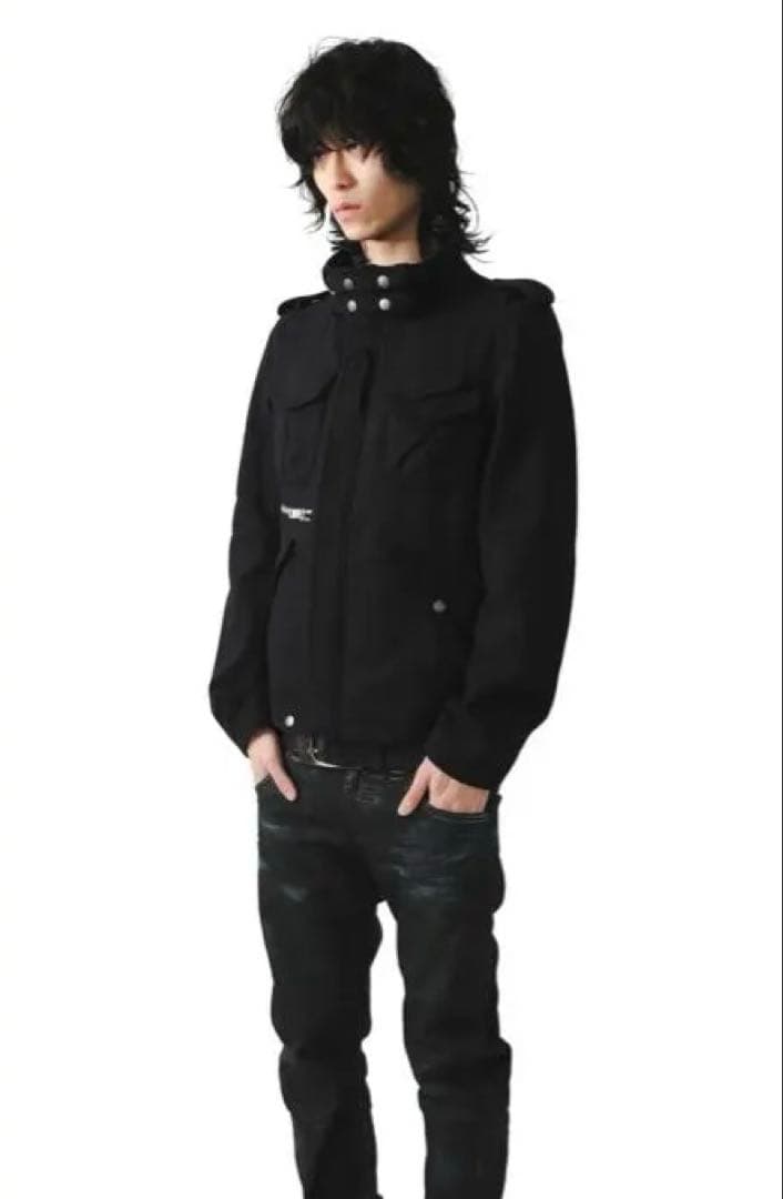 【市川隼基 着用】PPFM Wool Military Jacket ブラック