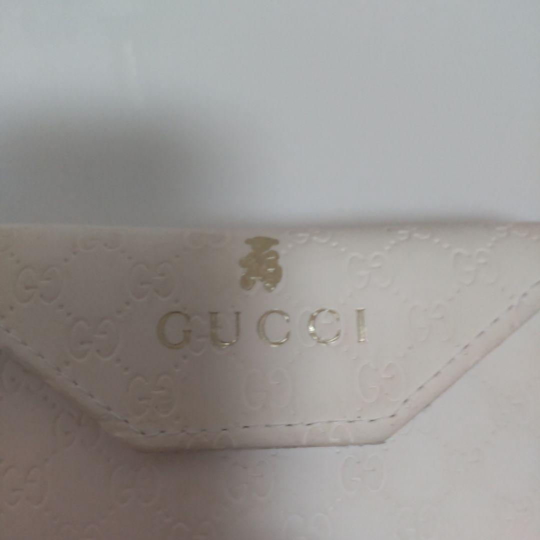 美品 GUCCI ベアー サングラス ホワイト シェリーライン