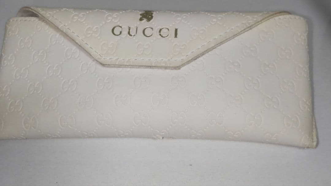 美品 GUCCI ベアー サングラス ホワイト シェリーライン