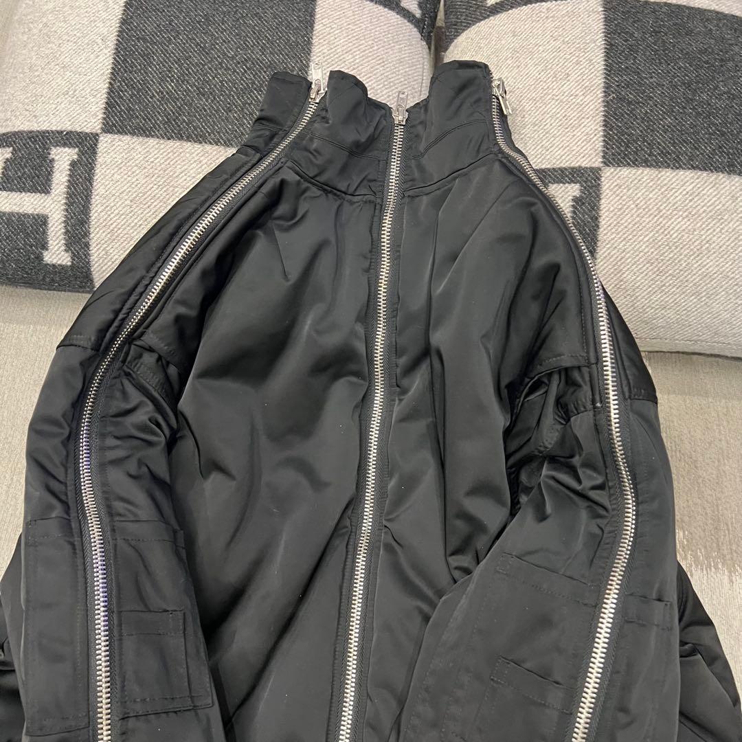 ⭐️激レア⭐️MSGR フライトジャケット　ミリタリー　ＭＡ１　全面ジッパー　黒 Ｆ