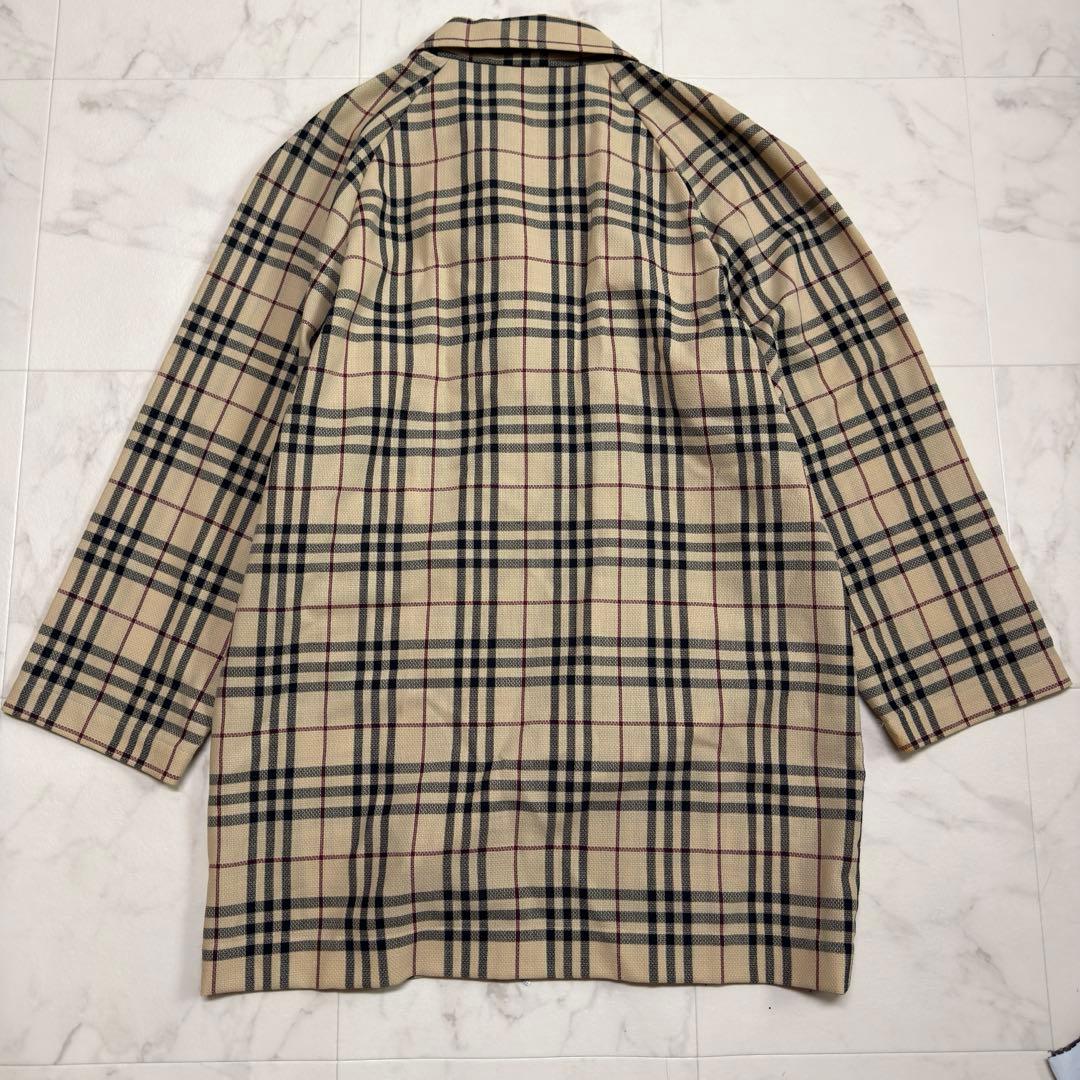 バーバリー スプリングコート ノバチェック 総柄 カシュクール