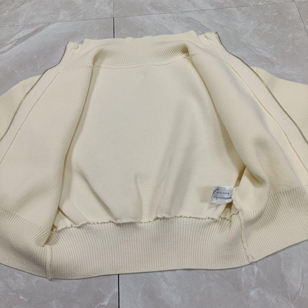 ADAM ET ROPE アダムエロペ ショートジャカードドライバーズニット