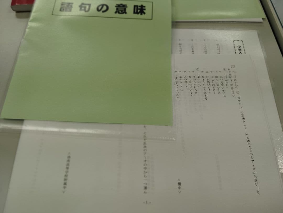 久留米附設中➕️西大和中の語彙漢字、難関校の電気と磁石、語彙漢字▼値下げ依頼歓迎