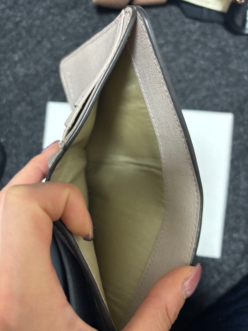 FURLA ライトブルー　二つ折り財布