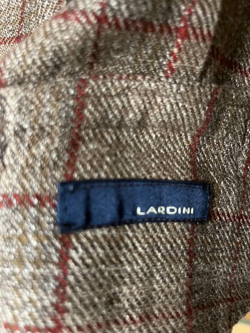 LARDINI チェック柄 ベスト　ジレ