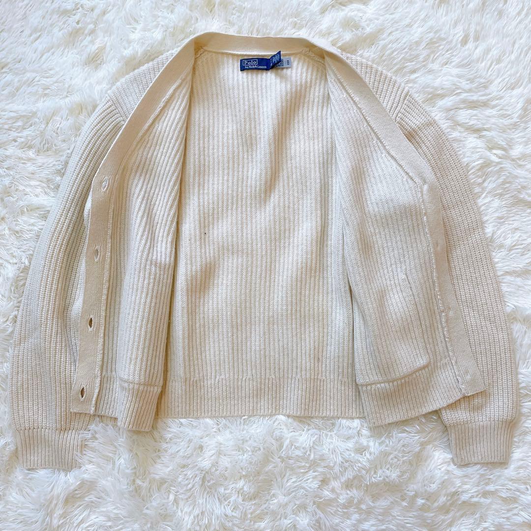 24年モデル✨裾ポニー ポロバイラルフローレン ウールカシミヤ混 カーディガン