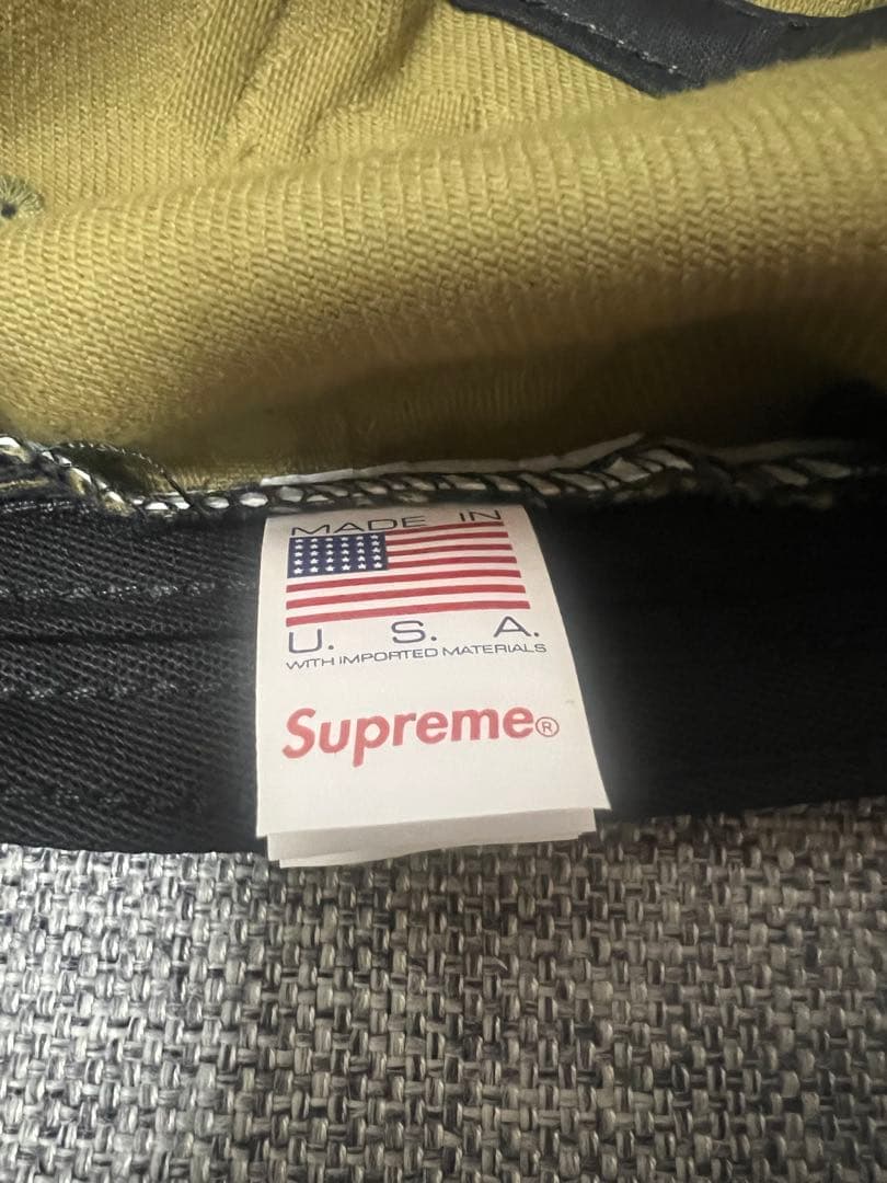 帽子 Supreme Jacquard Logos Denim Camp Cap