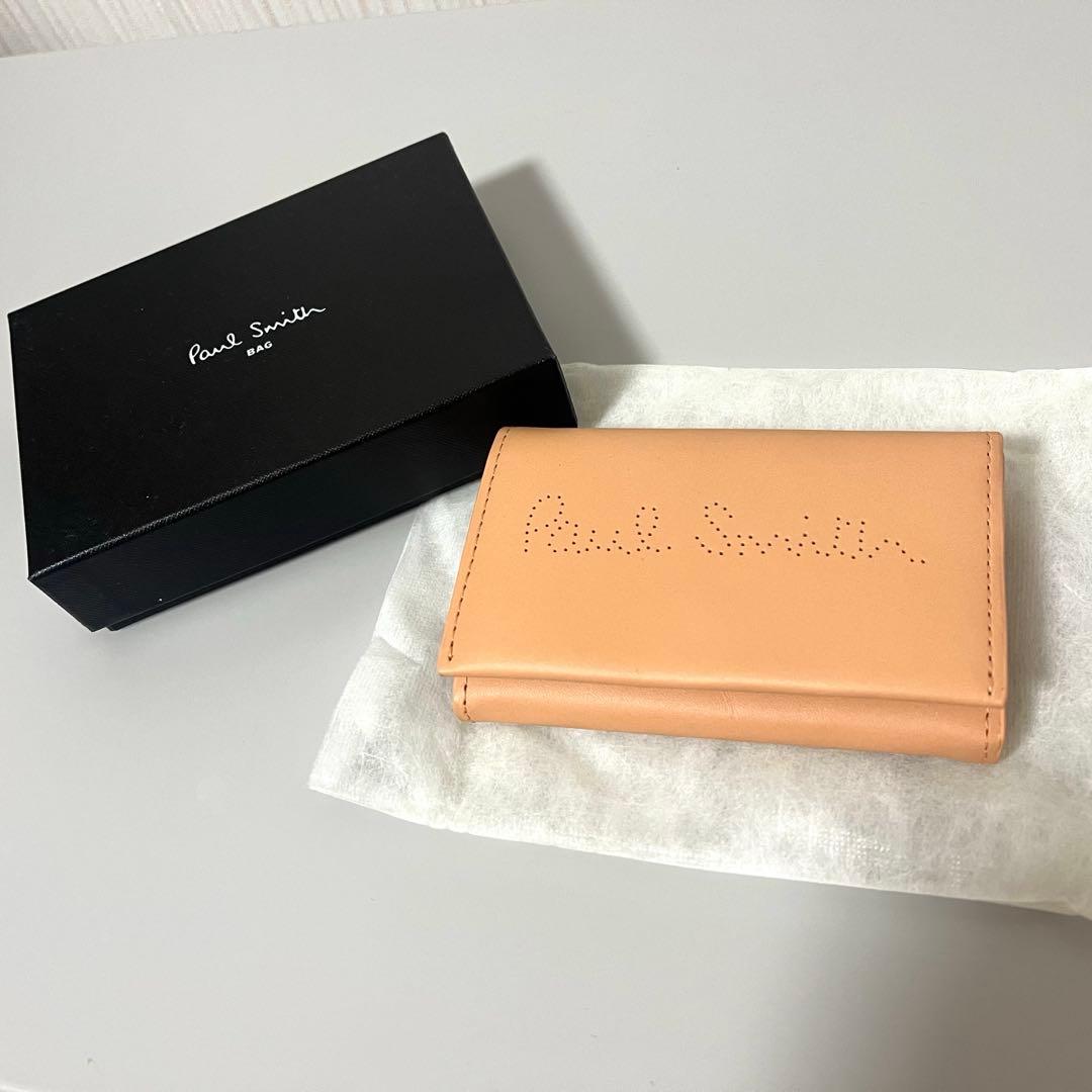 ポールスミス 名刺入れ カードケース ピンクベージュ Paul Smith