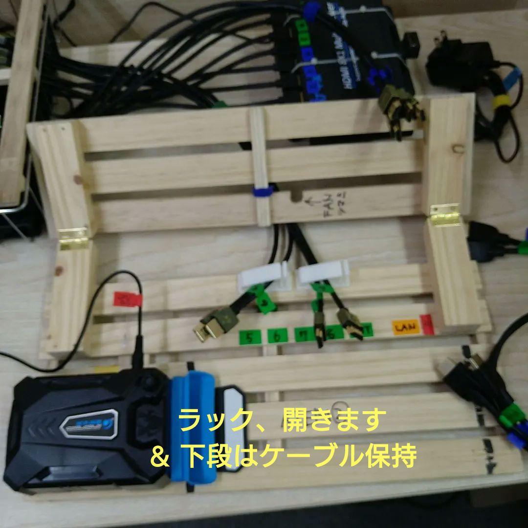 ATEM miniなどカスケード ＋分岐 8in1 別 モニター 死活確認
