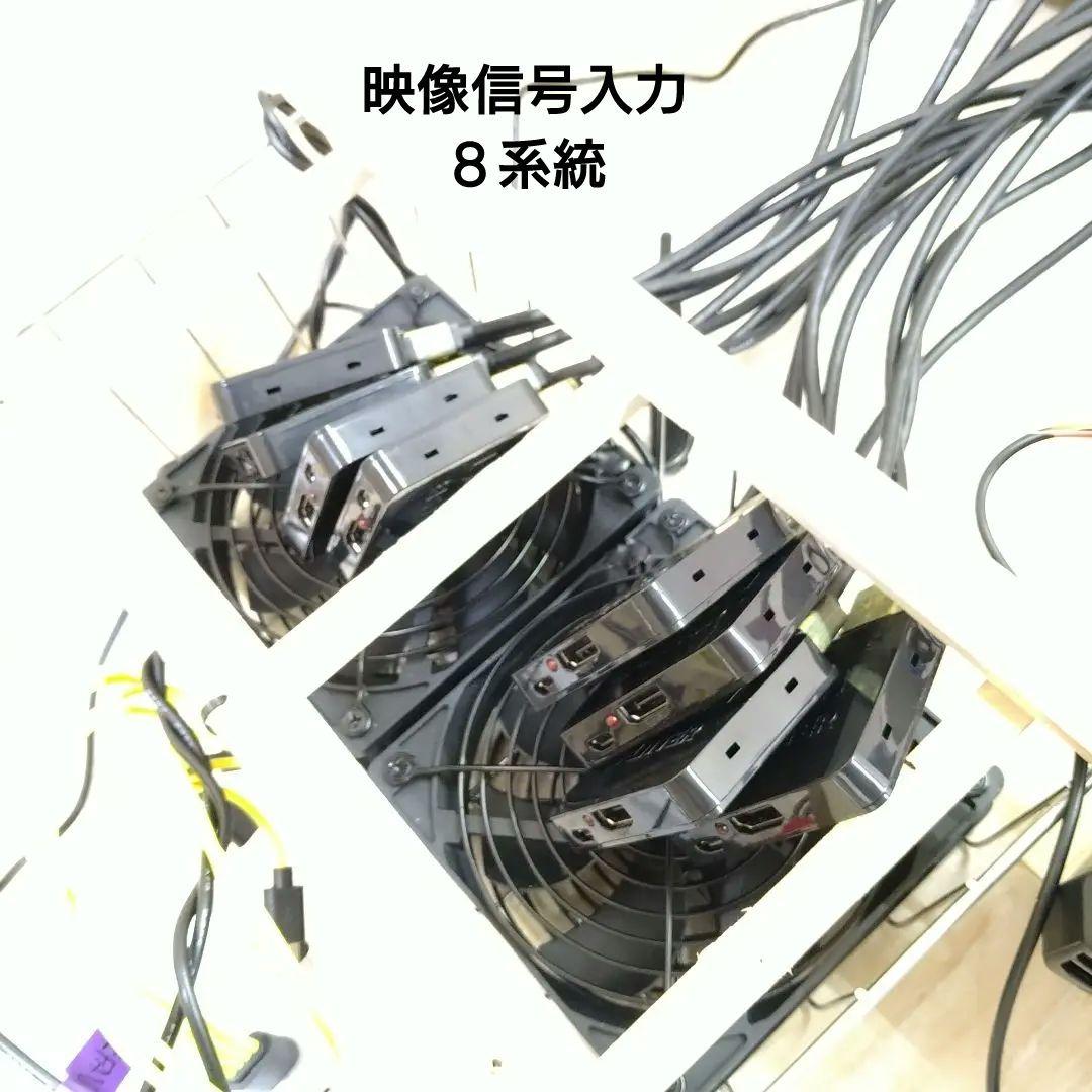 ATEM miniなどカスケード ＋分岐 8in1 別 モニター 死活確認