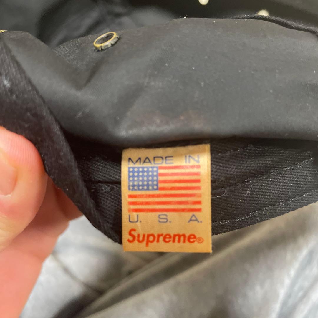 『Supreme』ダークグレー　ワークキャップ