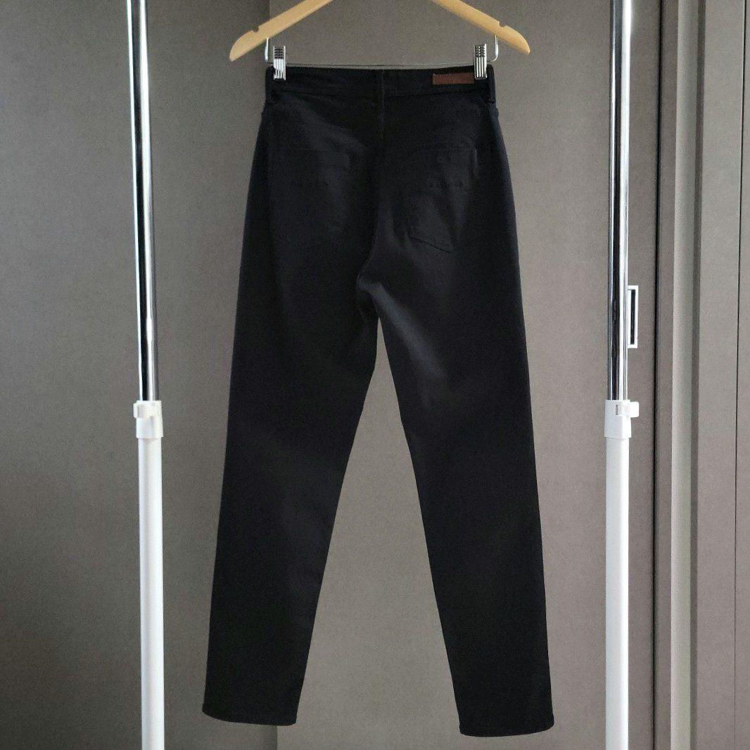 YANUK HighwaistRuth テーパード ブラック デニム ストレッチ