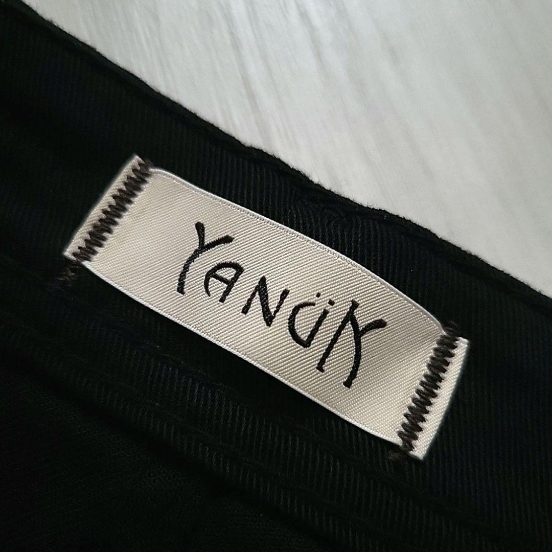 YANUK HighwaistRuth テーパード ブラック デニム ストレッチ