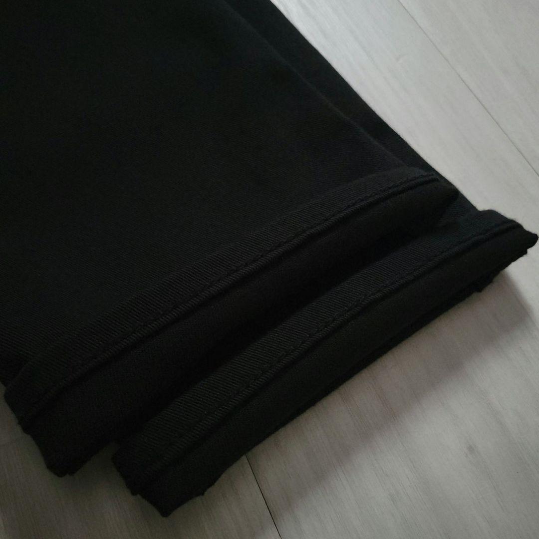 YANUK HighwaistRuth テーパード ブラック デニム ストレッチ