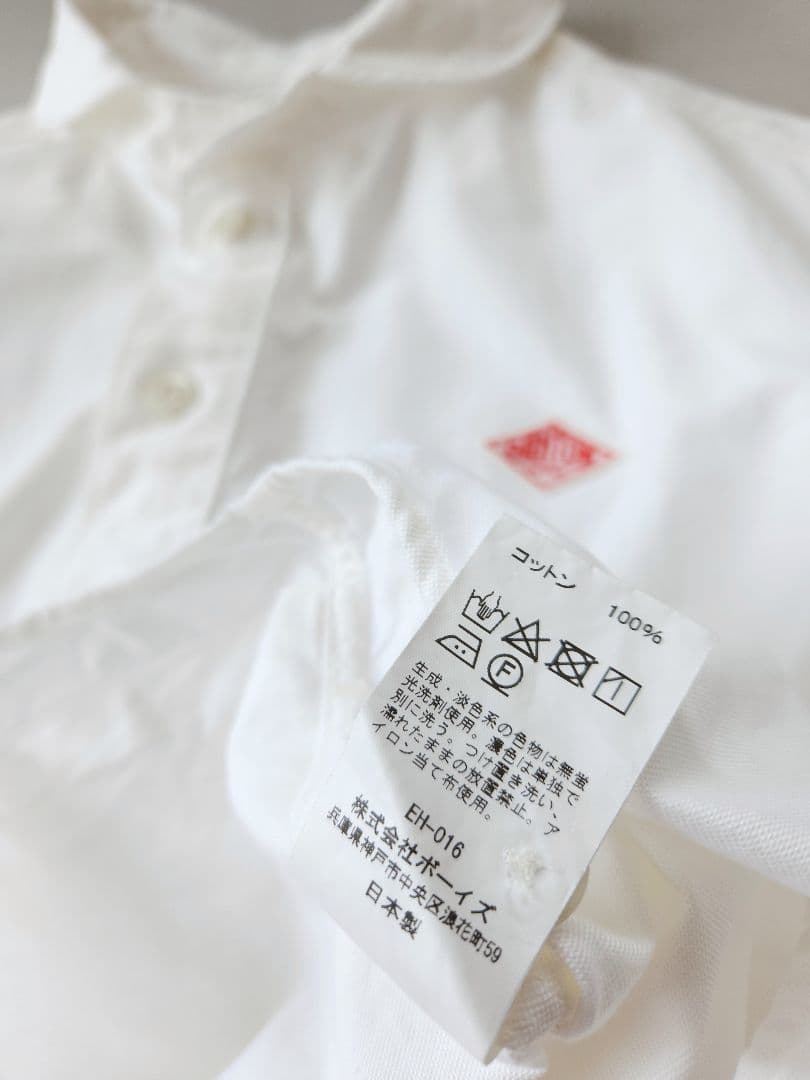 DANTON　良品　丸襟　プルオーバー　ホワイト　36　半袖　人気